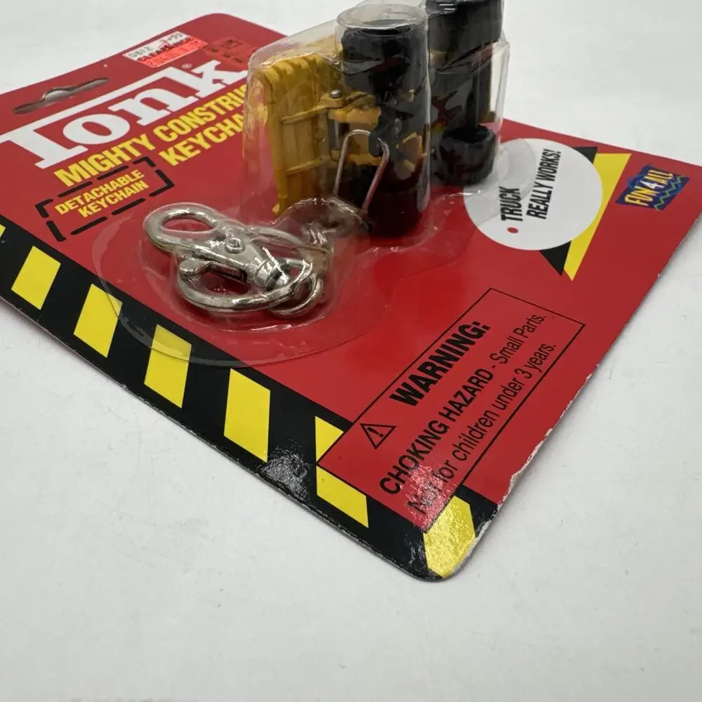1998 Tonka Mighty Construction Dump Truck Detachable Keychain - NEW